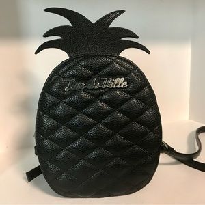 Lux de Ville Limited Edition Matte Black Crossbody Pineapple Tiki Purse Handbag